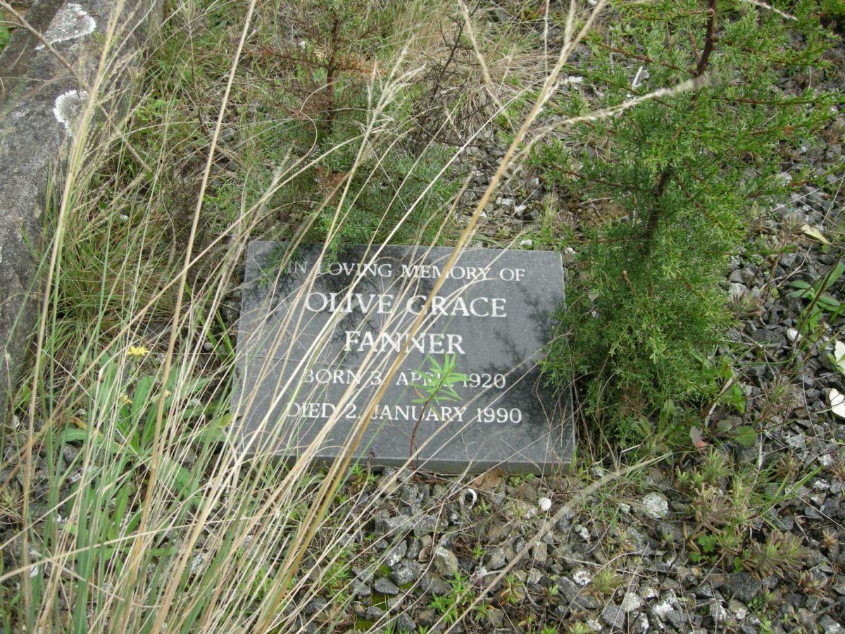 FANNER Olive Grace 1920-1990