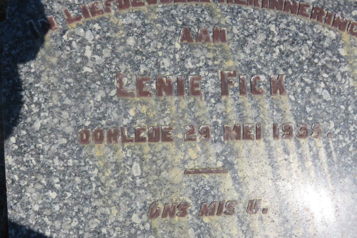 FICK Lenie -1935