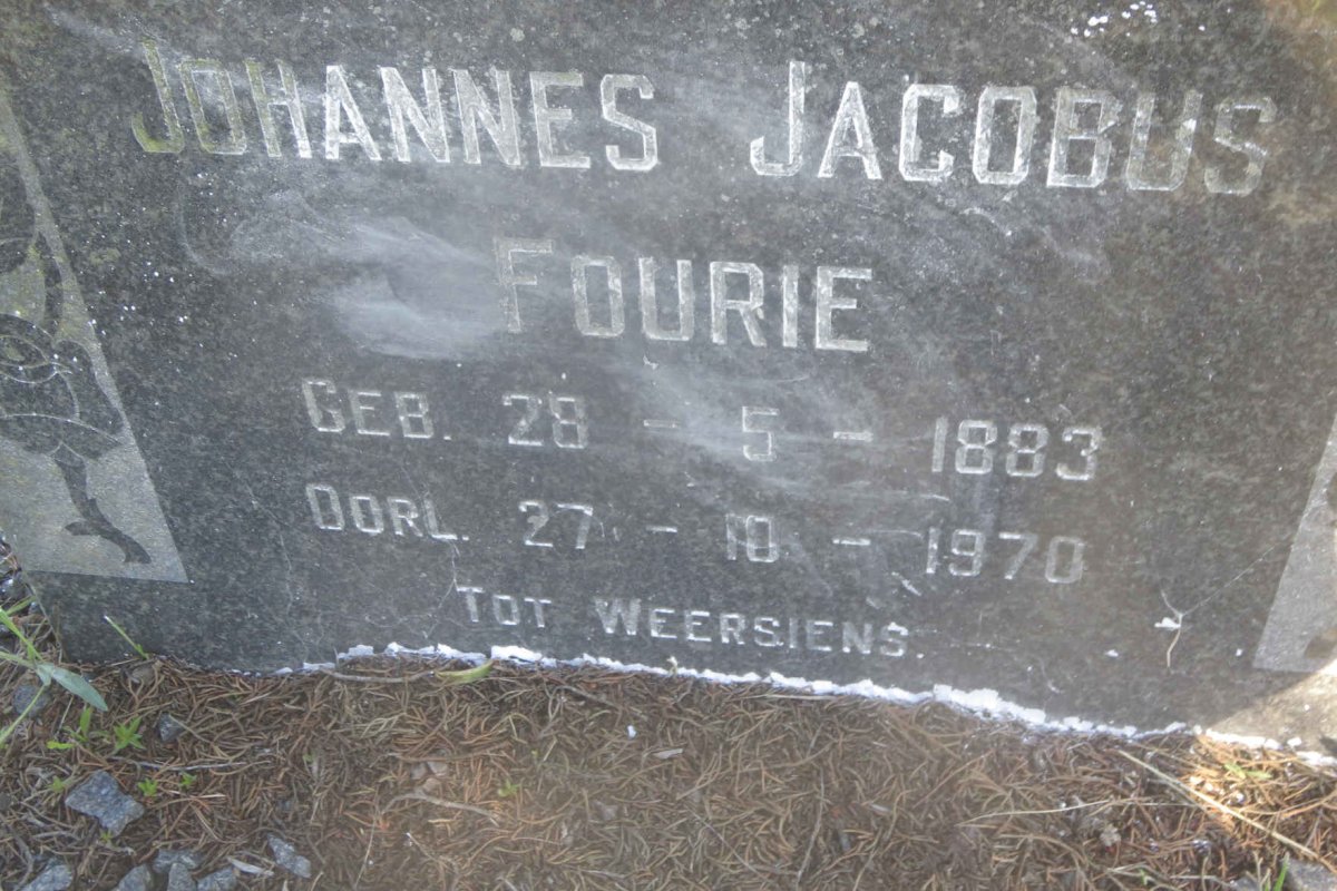 FOURIE Johannes Jacobus 1883-1970