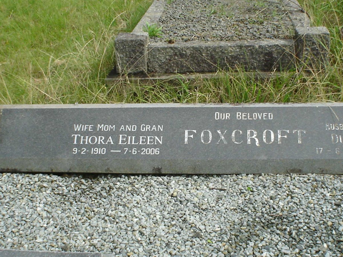 FOXCROFT Thora Eileen 1910-2006