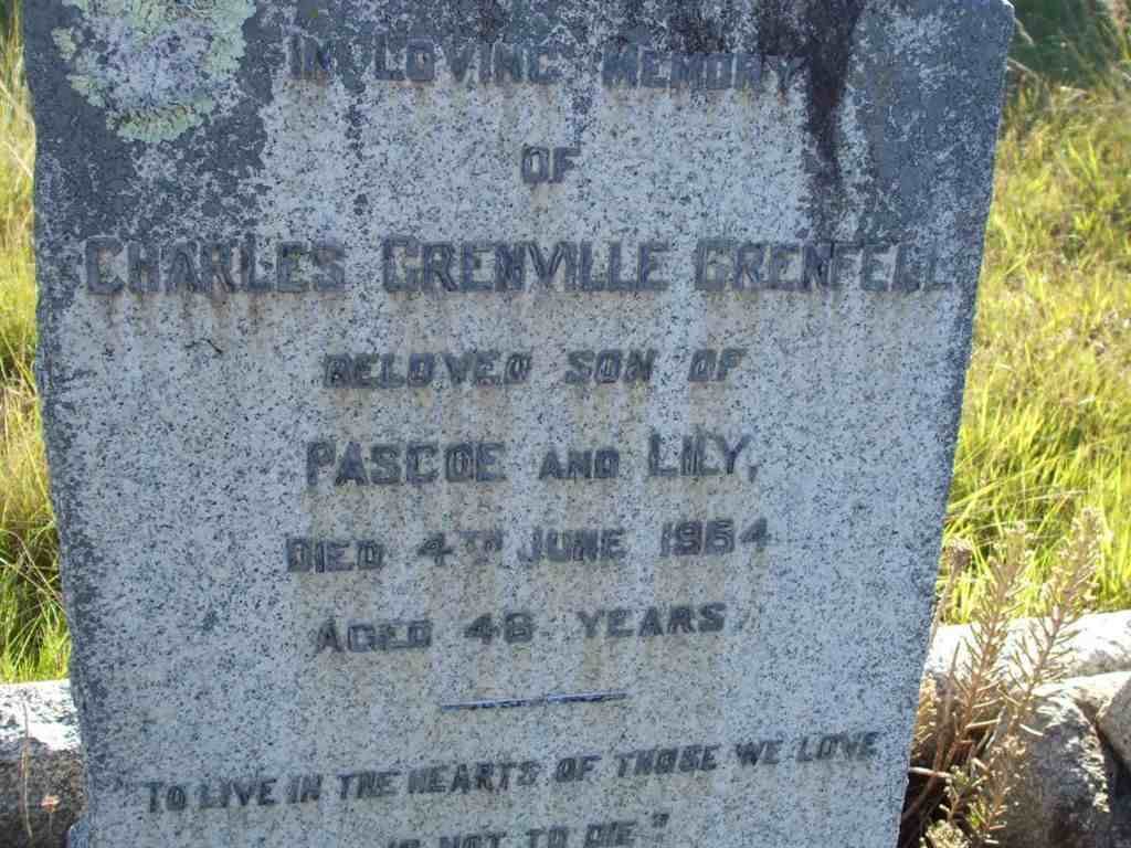 GRENFELL Charles Grenville -1954