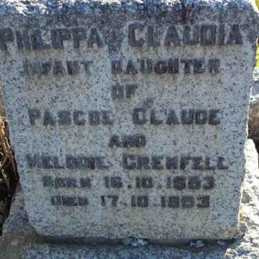 GRENFELL Philippa Claudina 1953-1953