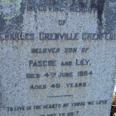 GRENFELL Charles Grenville -1954