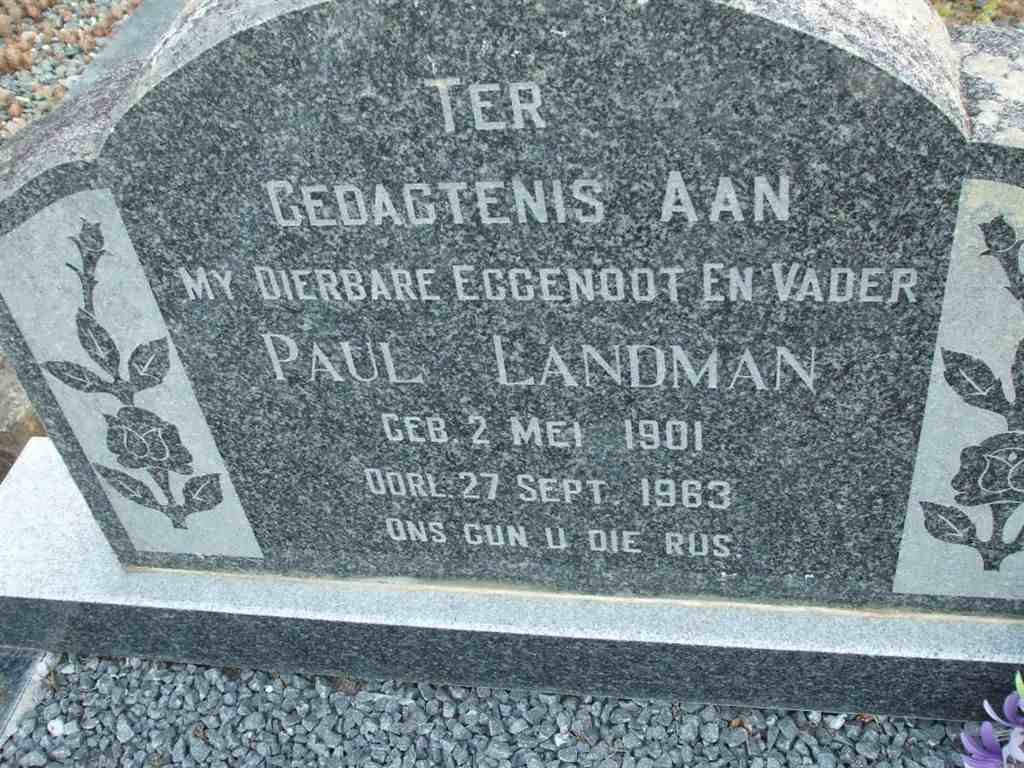 LANDMAN Paul 1901-1963