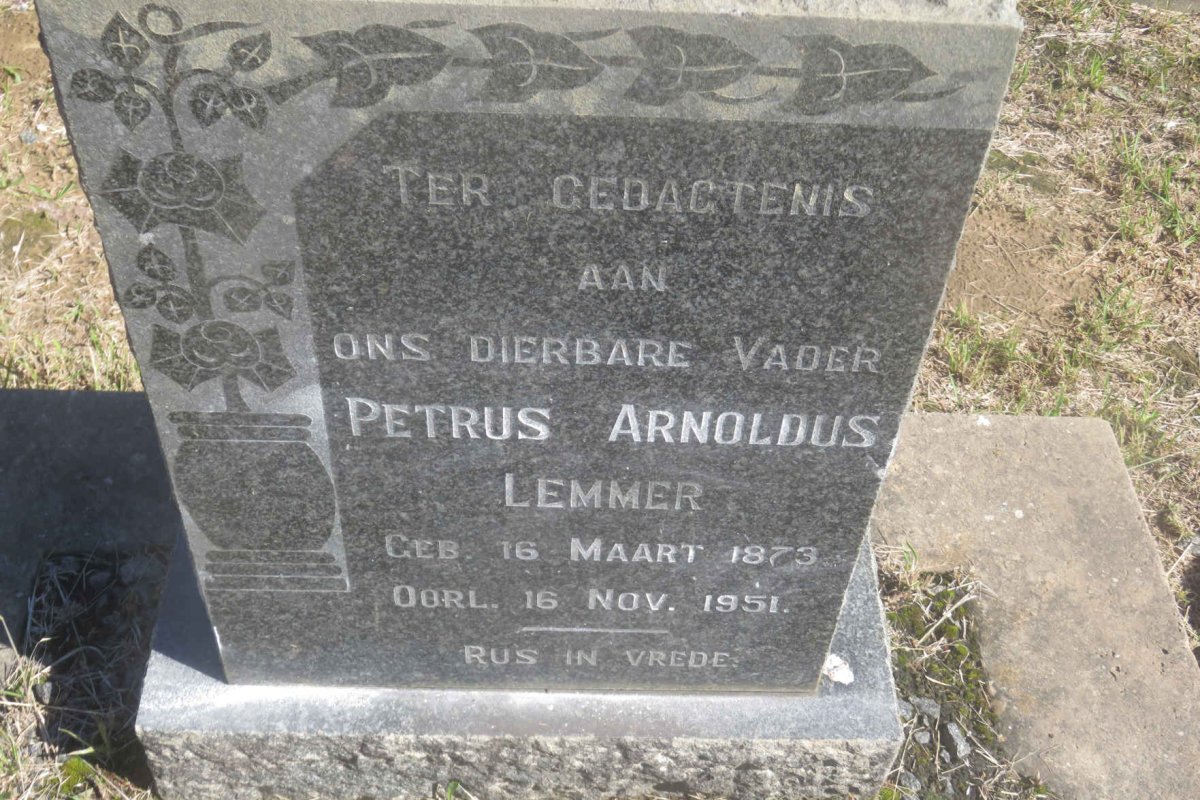 LEMMER Petrus Arnoldus 1873-1951