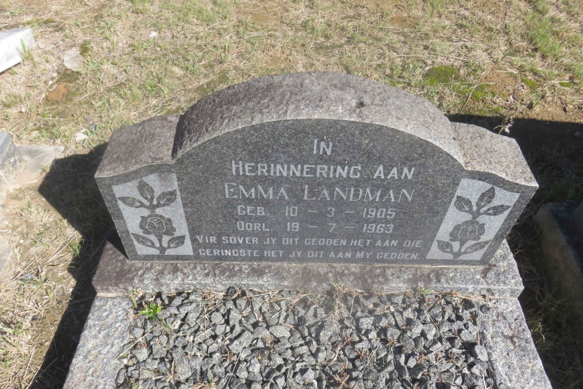 LANDMAN Emma 1905-1963