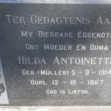MOSE Albert Edward 1907-1976 &amp; Hilda Antoinette MÜLLER 1914-1967