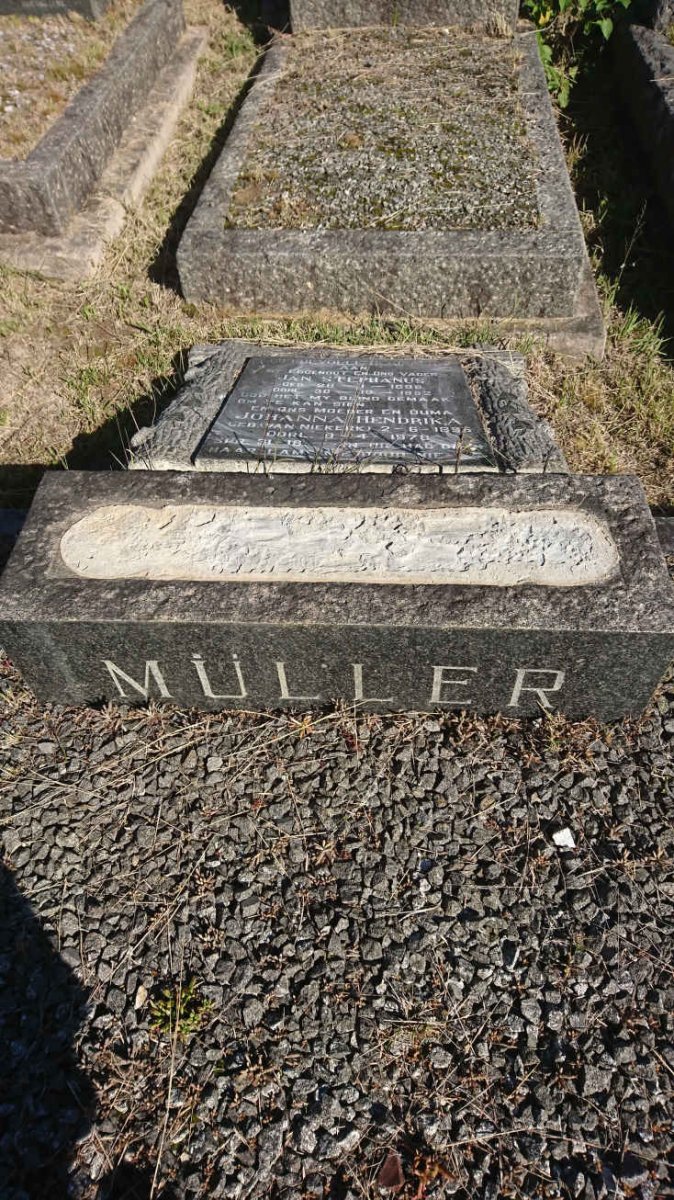 MÜLLER Jan Stephanus 1888-1952 &amp; Johanna Hendrika VAN NIEKERK 1895-1978