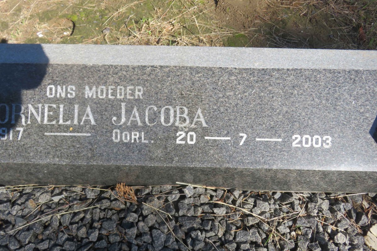 MULLER Jeremia Jesaja 1908-1978 &amp; Cornelia Jacoba 1917-2003