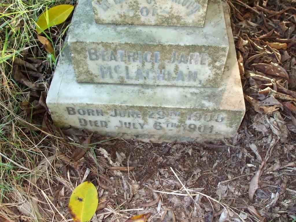 McLAGHLAN Beatrice Jane 1900-1904