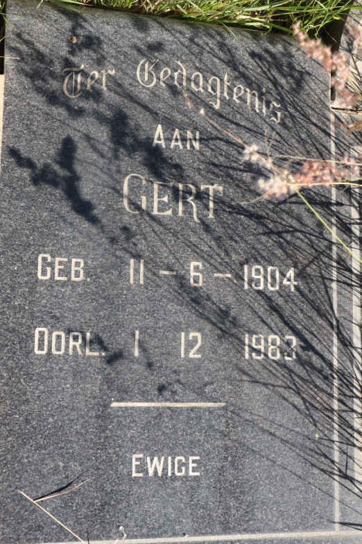 NIEKERK Gert, van 1904-1983 &amp; Hettie SMITH 1906-1968