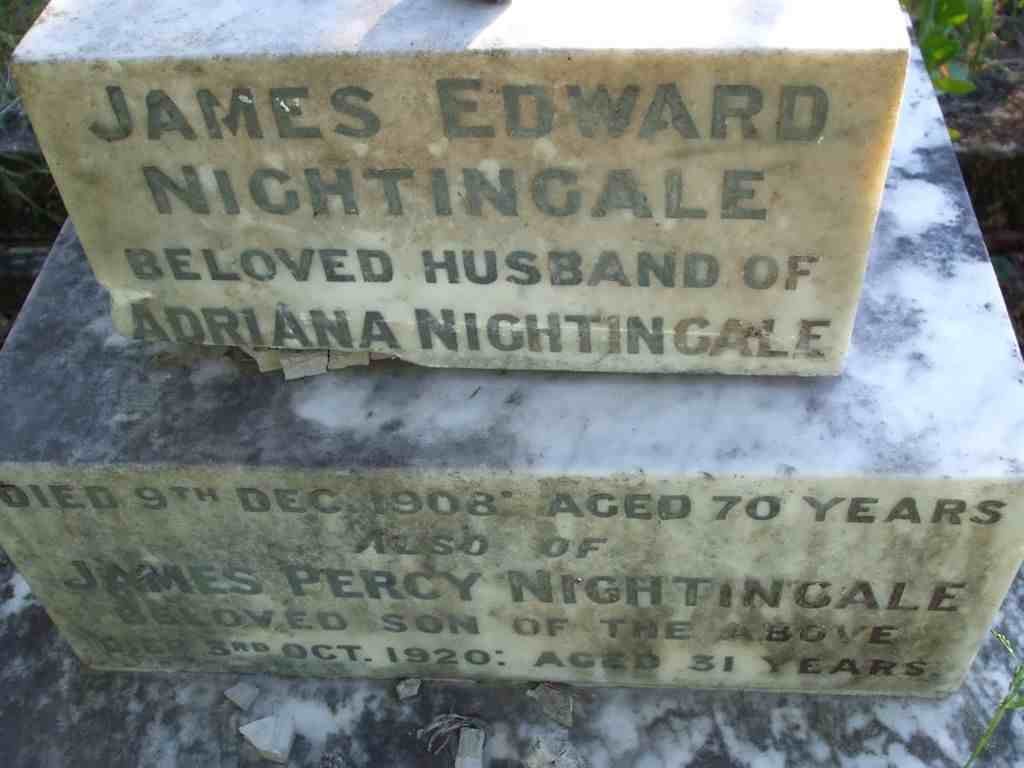 NIGHTINGALE James Edward -1908 :: NIGHTINGALE James Percy -1920