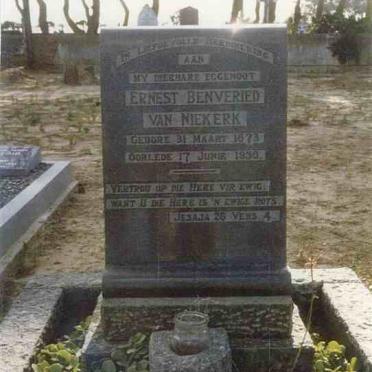 NIEKERK Ernest Benveried, van 1873-1950