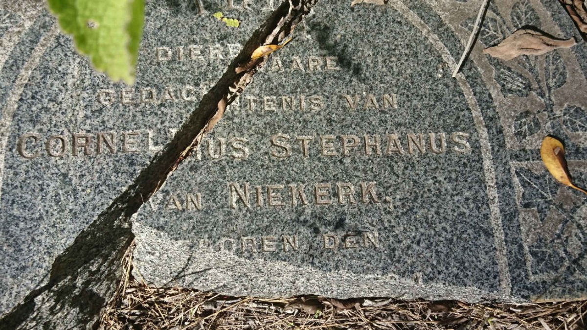 NIEKERK Cornelius Stephanus, van