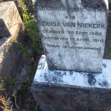 NIEKERK Louisa, van 1909-1910