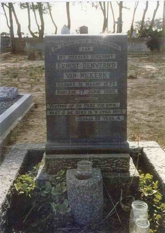 NIEKERK Ernest Benveried, van 1873-1950