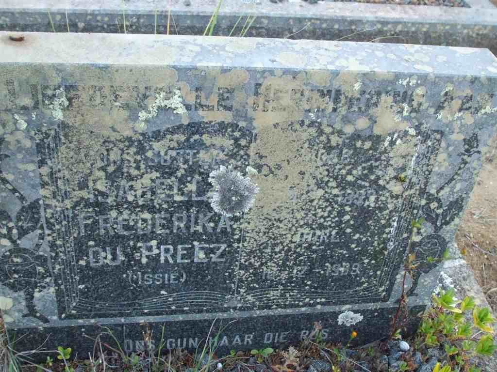 PREEZ Isabella Frederika, du 1899-1969