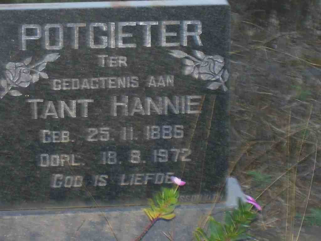POTGIETER Hannie 1886-1972