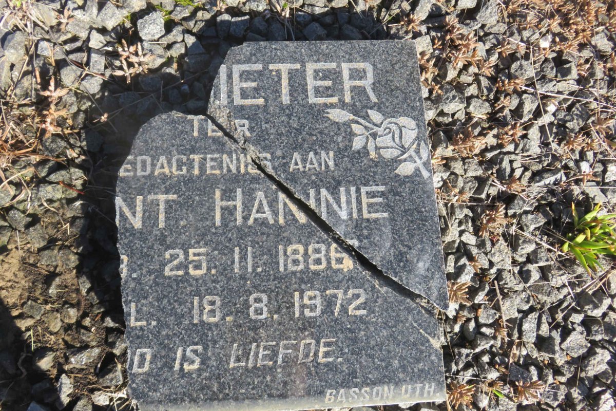 POTGIETER Hannie 1886-1972