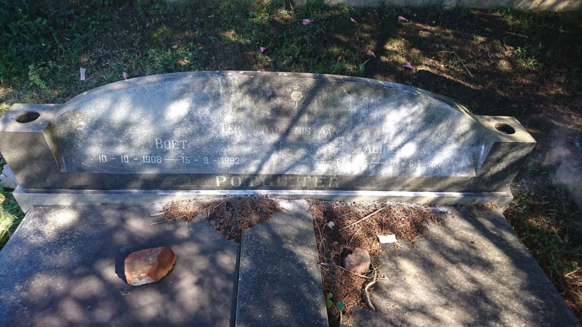 POTGIETER Boet 1908-1992 &amp; Alice 1913-1977