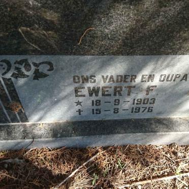 POTGIETER Ewert F. 1903-1976 &amp; Alida S.J. 1905-1990 
