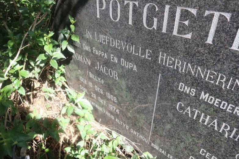 POTGIETER Johan Jacob 1908-1974 &amp; Catharina Elizabeth 1914-1990
