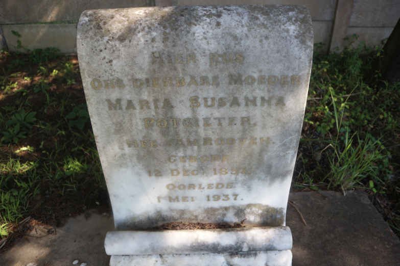 POTGIETER Maria Susanna nee VAN ROOYEN 185?-1937