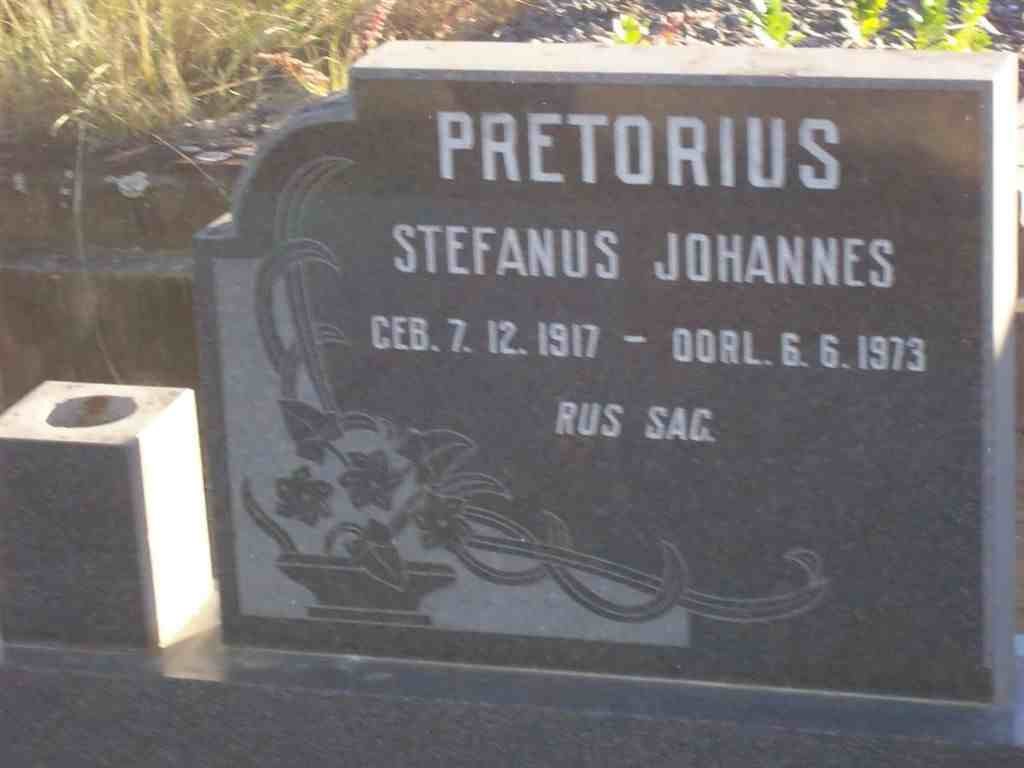 PRETORIUS Stefanus Johannes 1917-1973