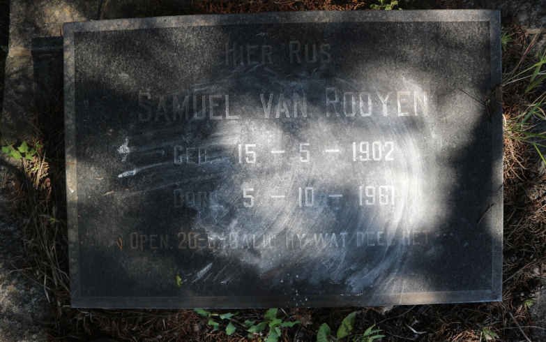 ROOYEN Samuel, van 1902-1961