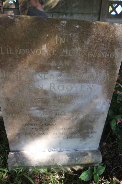 ROOYEN Johannes Abraham, van 1860-1924