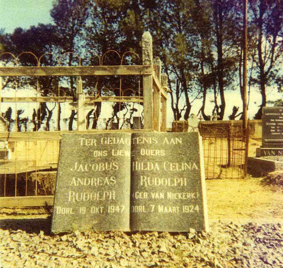 RUDOLPH Jacobus Andreas -1947 &amp; Hilda Celina VAN NIEKERK -1924