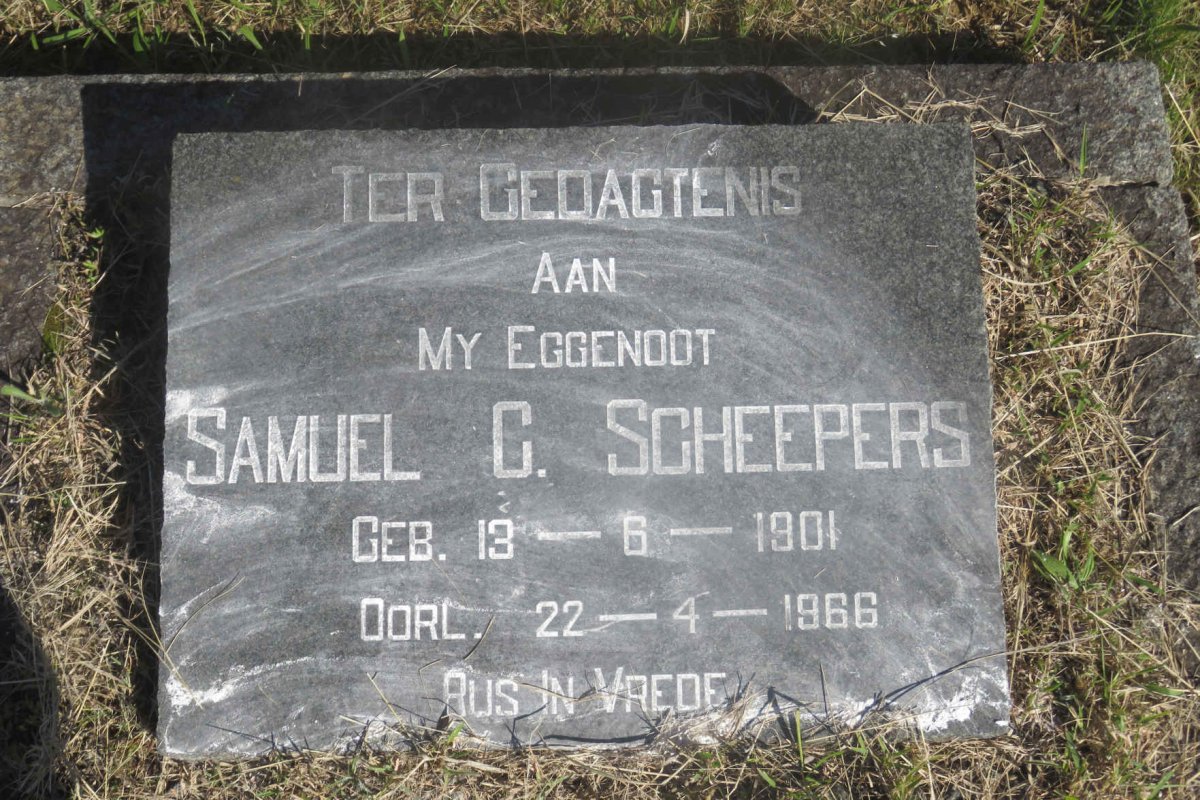 SCHEEPERS Samuel C. 1901-1966