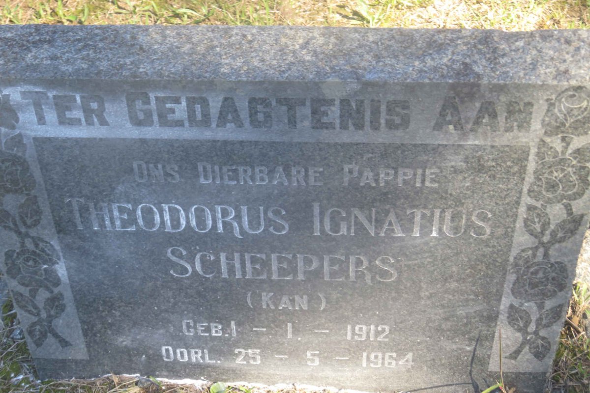 SCHEEPERS Theodorus Ignatius 1912-1964
