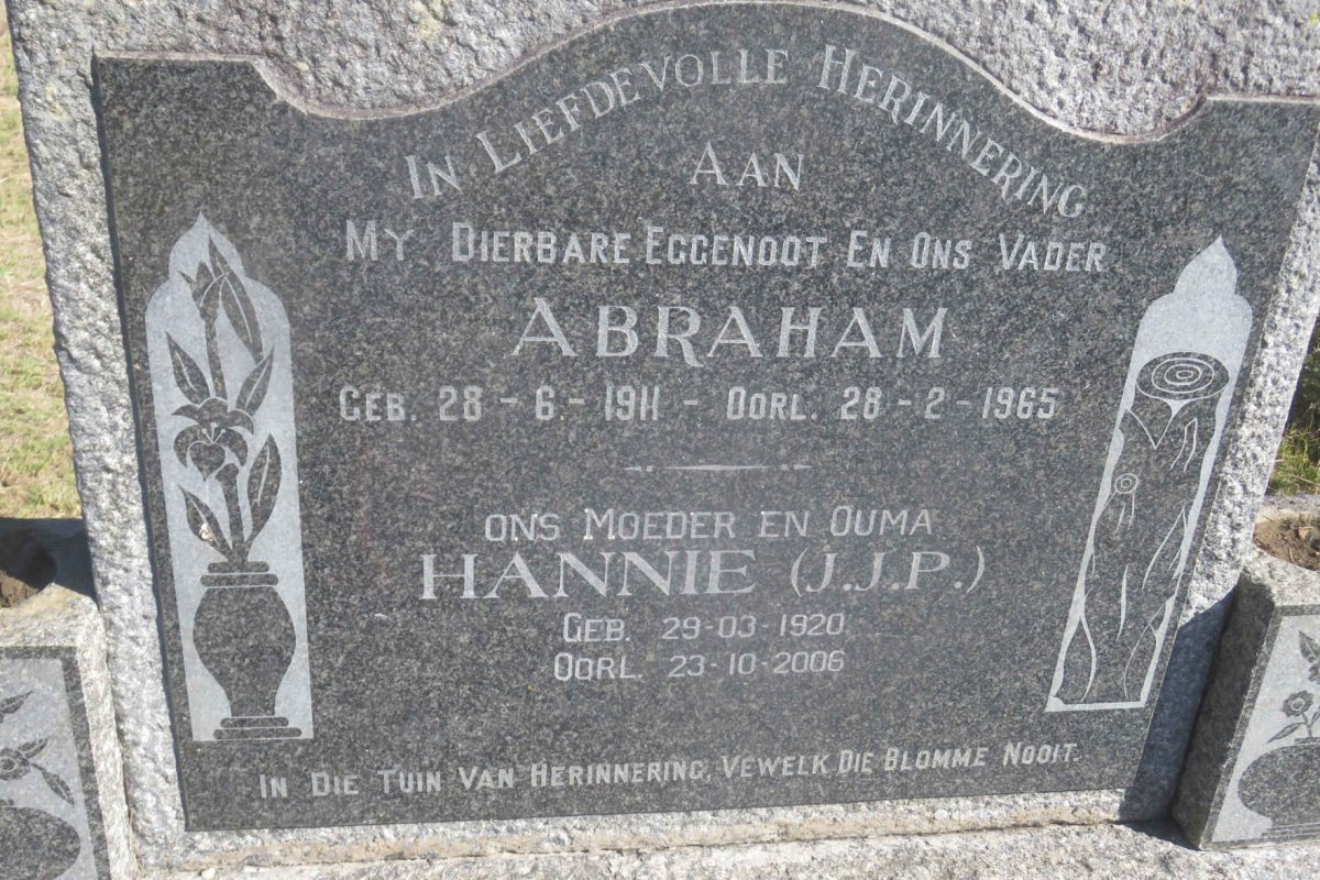 SCHEEPERS Abraham 1911-1965 &amp; J.J.P. ELLIS 1920-2006