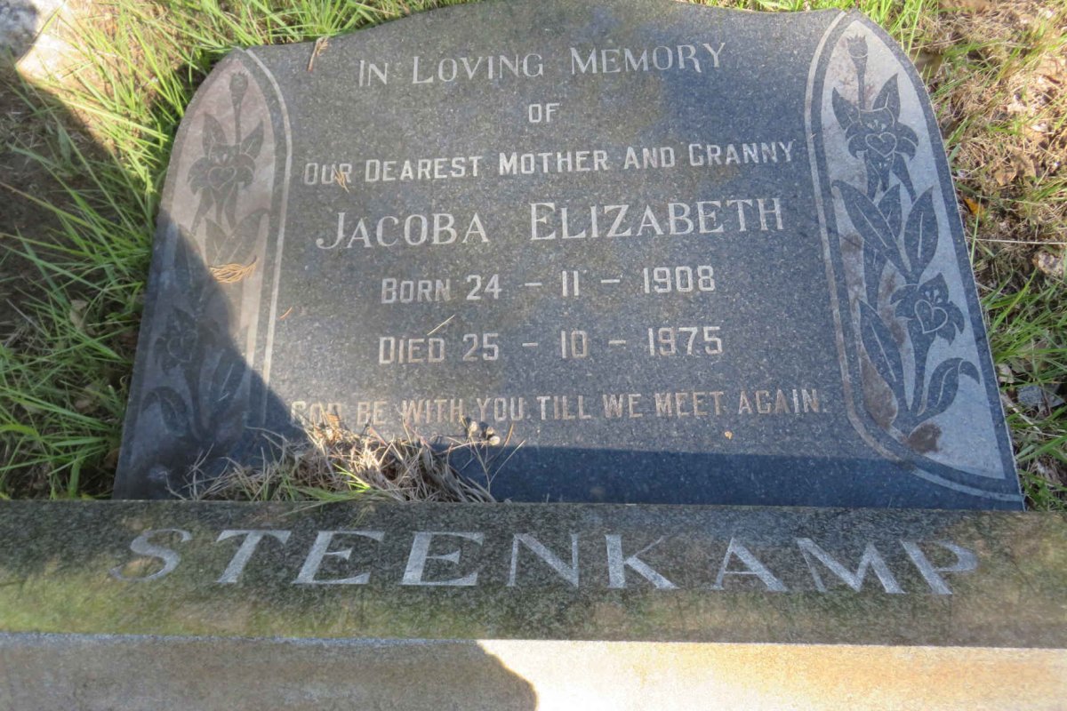 STEENKAMP Jacoba Elizabeth 1908-1975