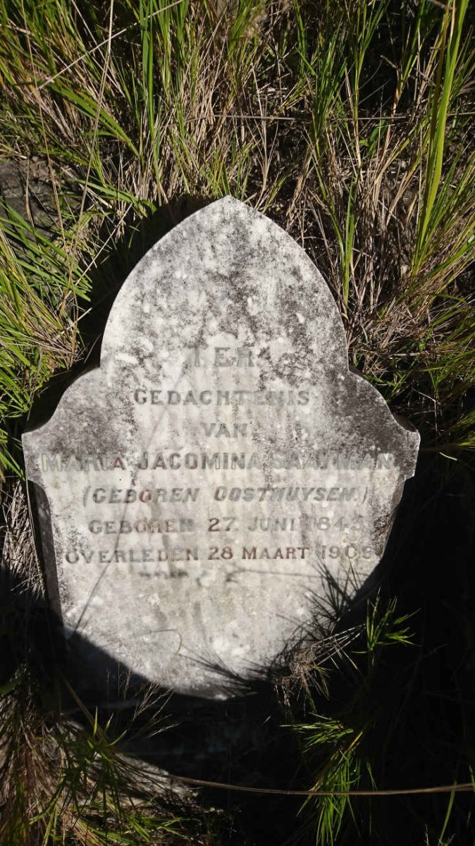 SAAYMAN Maria Jacomina nee OOSTHUYSEN 1843-1909