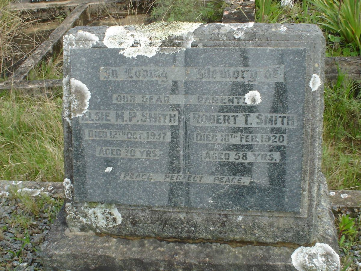 SMITH Robert T. -1920 &amp; Elsie M.P. -1937