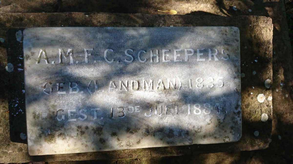 SCHEEPERS A.M.F.C. nee LANDMAN 1835-1884