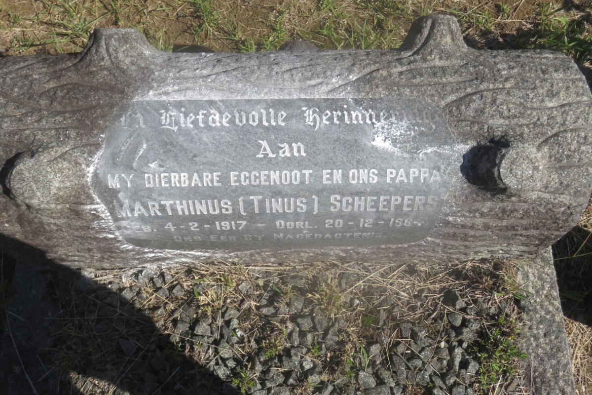 SCHEEPERS Marthinus 1917-1964