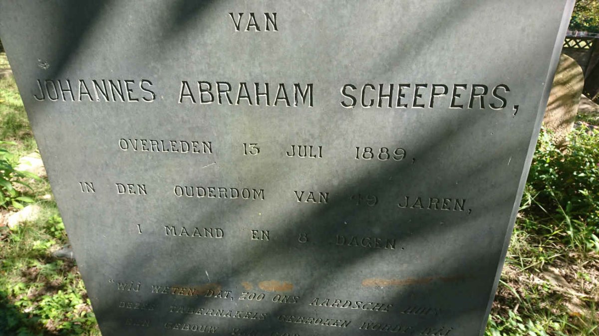 SCHEEPERS Johannes Abraham -1889