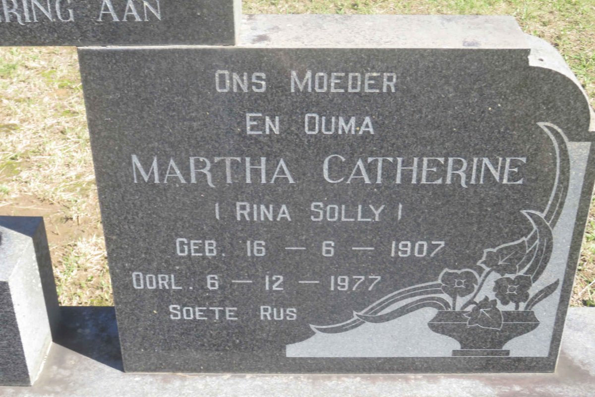 SMIT Willem Jacobus 1897-1968 &amp; Martha Catherine 1907-1977