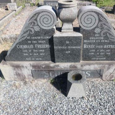 SCHEEPERS Coenraad Frederik 1909-1957 &amp; Rinie RETIEF 1918-2010