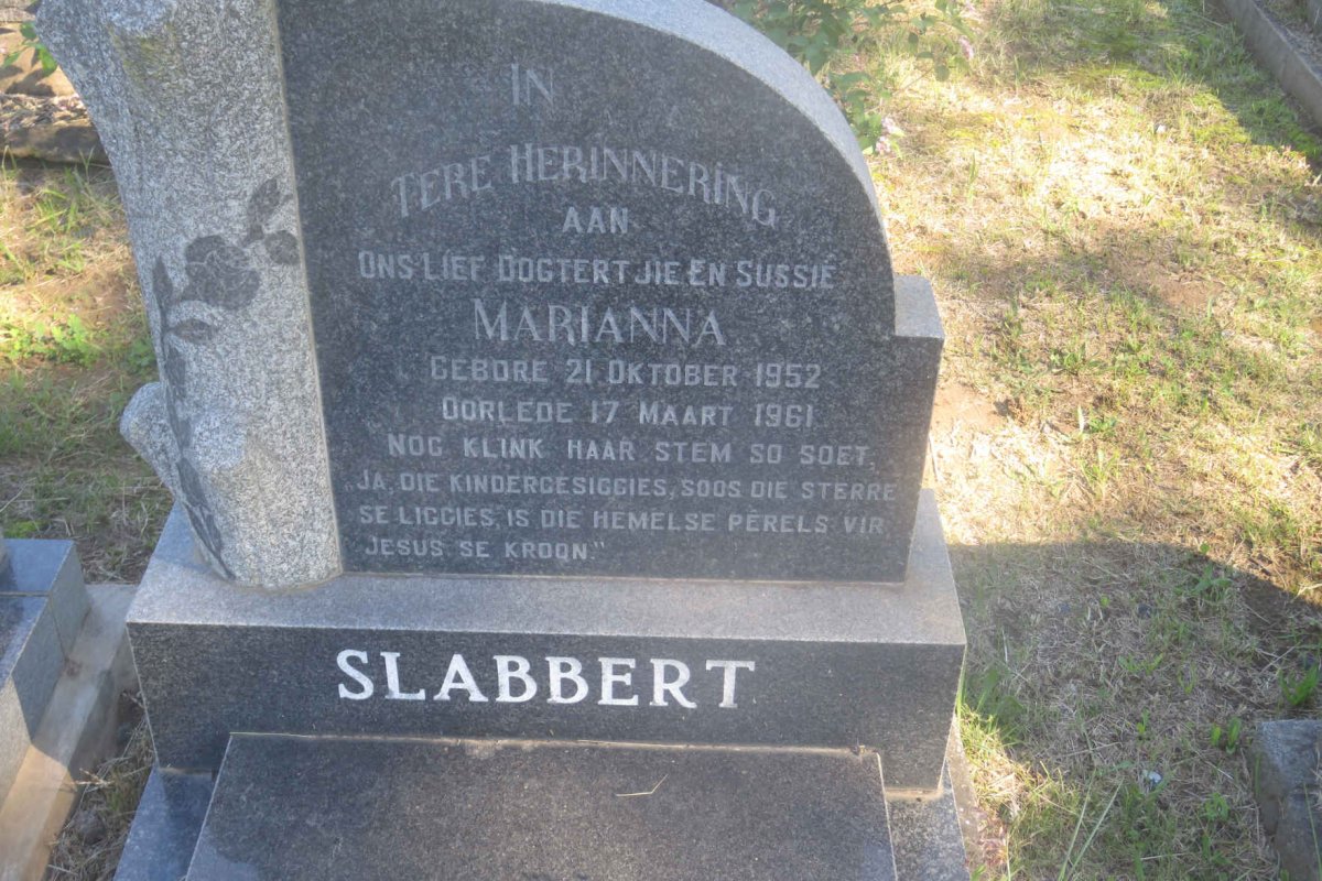 SLABBERT Marianna 1952-1961