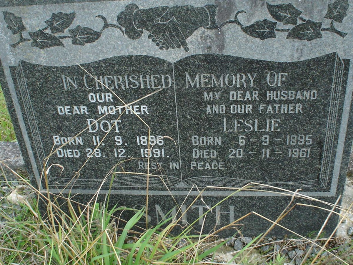 SMITH Leslie 1895-1961 &amp; Dot 1896-1991