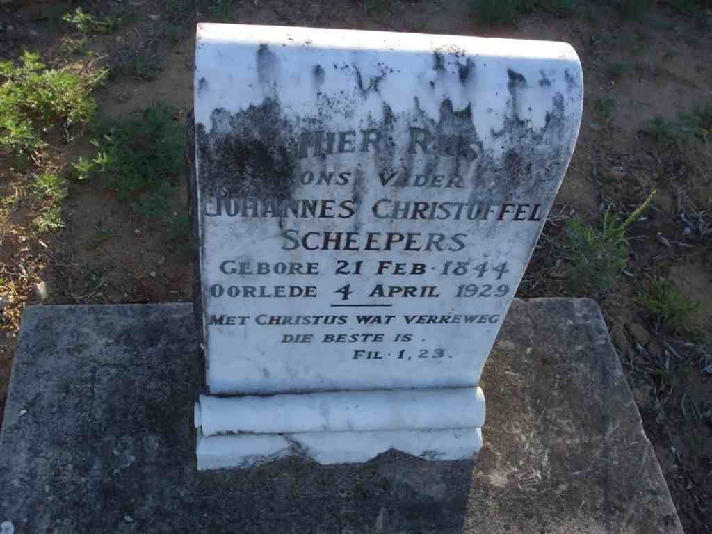 SCHEEPERS Johannes Christoffel 1844-1929