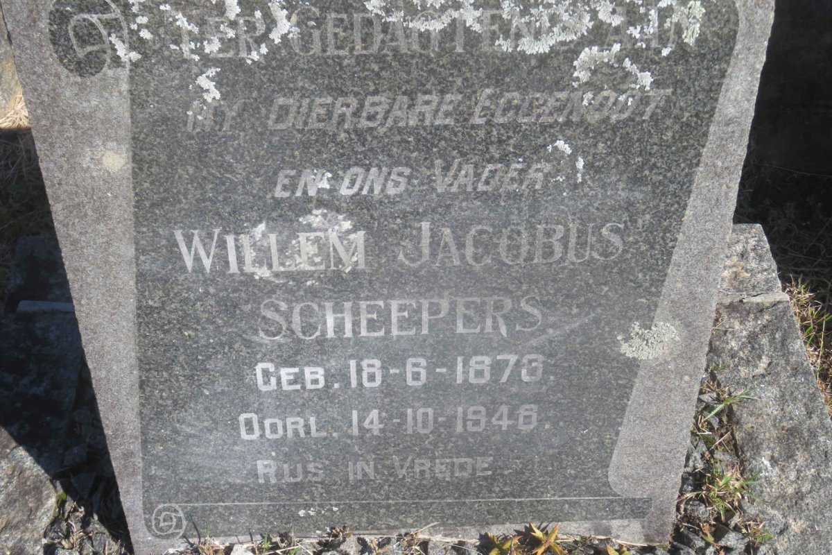 SCHEEPERS Willem Jacobus 1873-1948