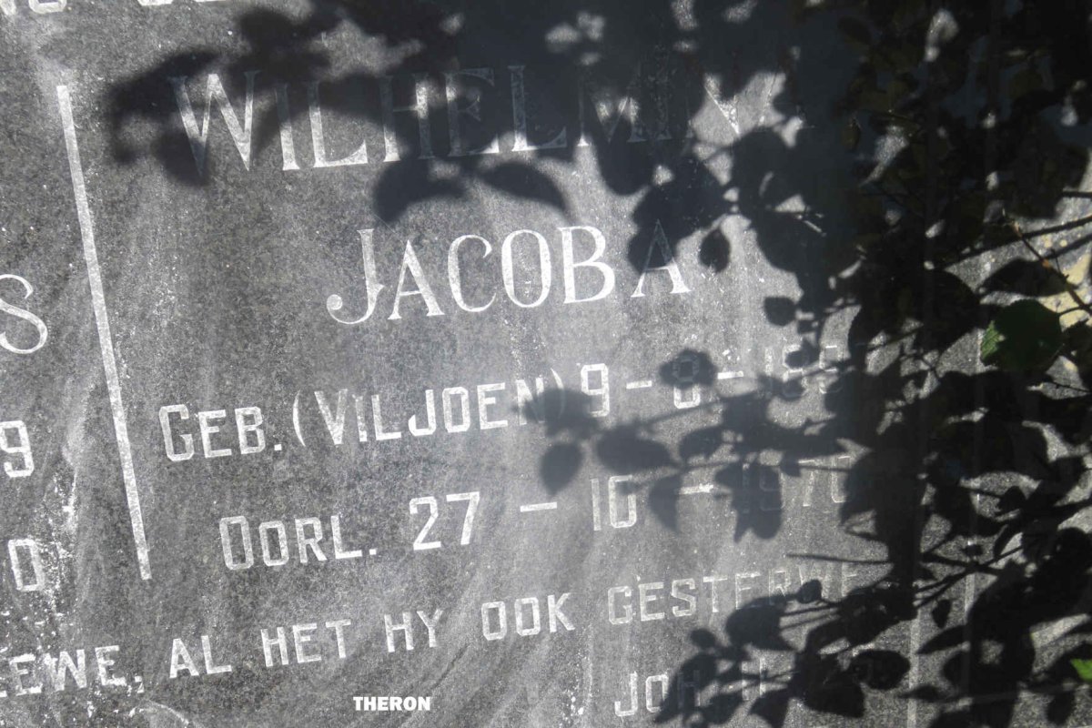 THERON Barend Bartholomeus 1889-1970 &amp; Wilhelmina Jacoba VILJOEN 1897-1970