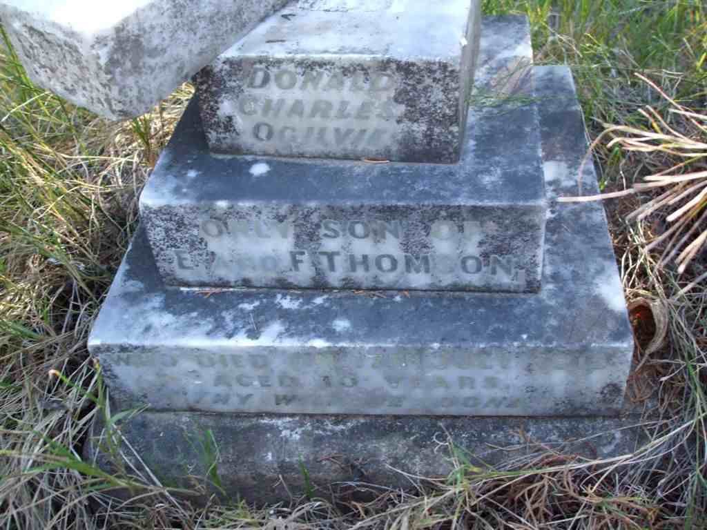 THOMSON Donald Charles Ogilvie -1915