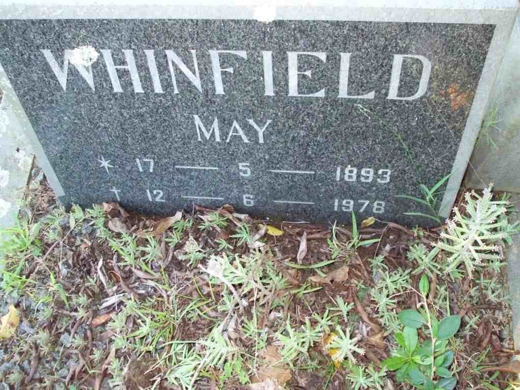 WHINFIELD May 1893-1978
