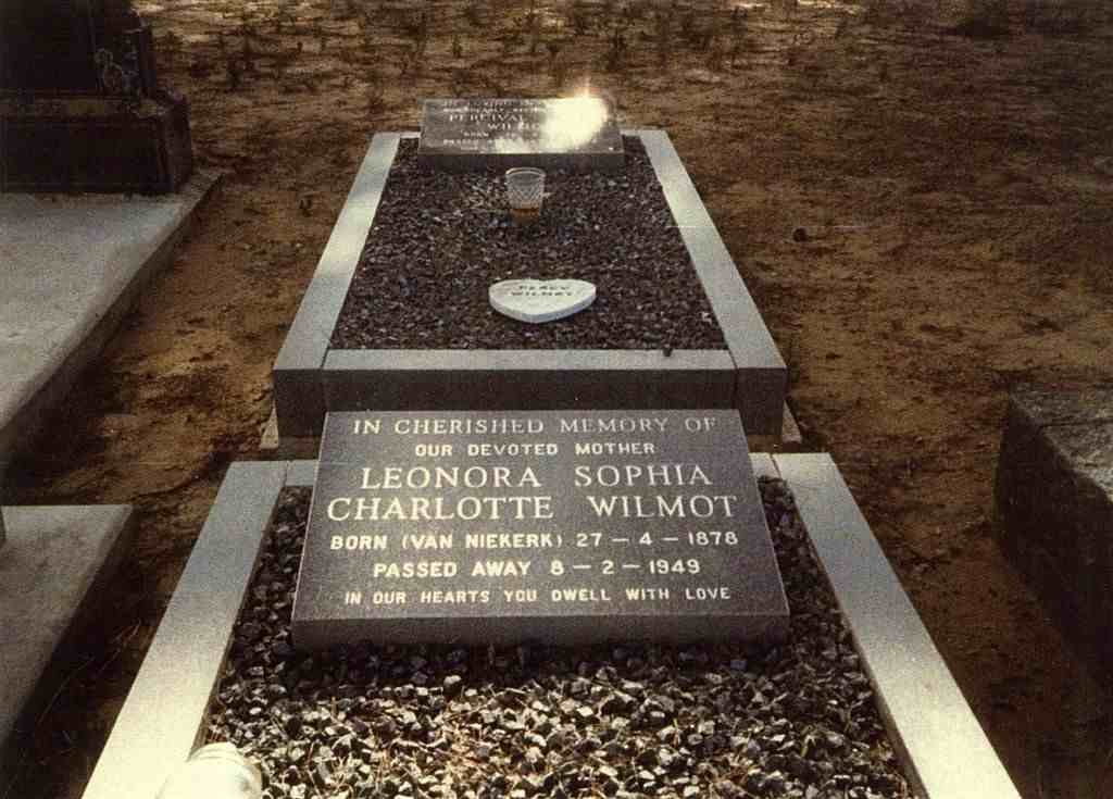 WILMOT Leonora Sophia Charlotte nee VAN NIEKERK 1878-1949
